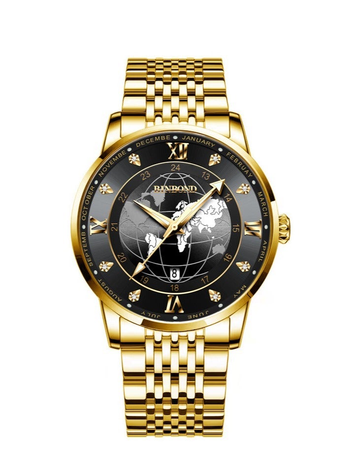 Men's Fashion Business Luminous Waterproof Quartz Watch