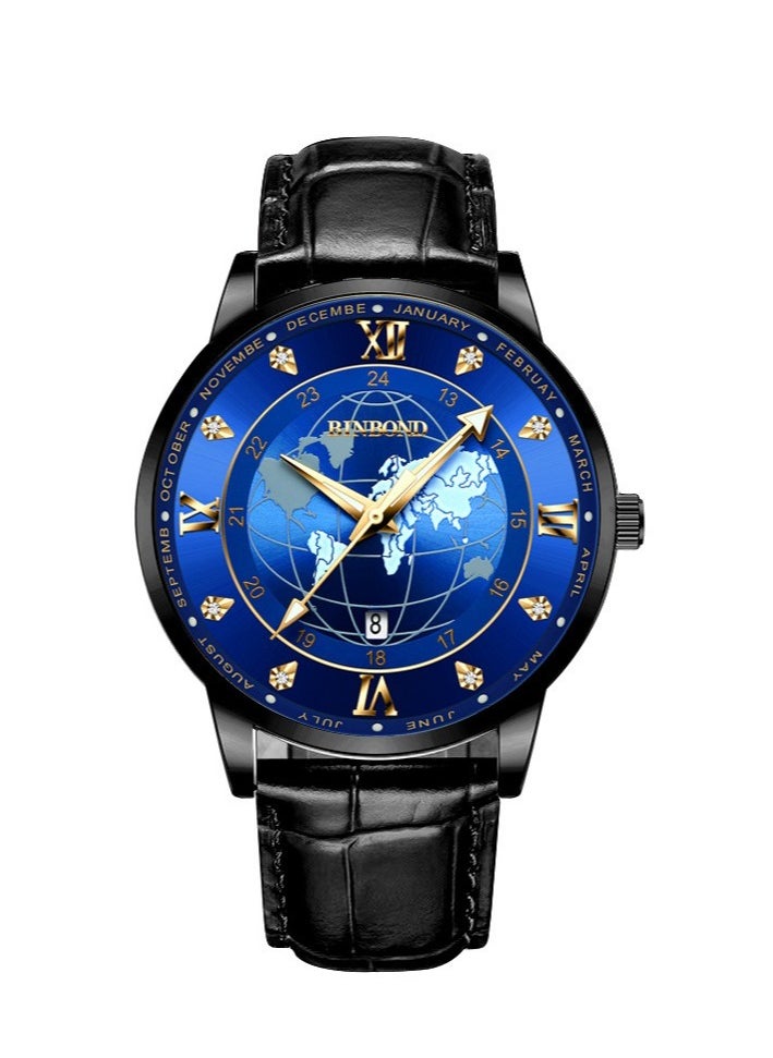 Men's Fashion Business Luminous Waterproof Quartz Watch