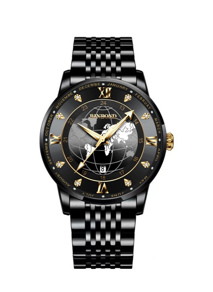 Men's Fashion Business Luminous Waterproof Quartz Watch