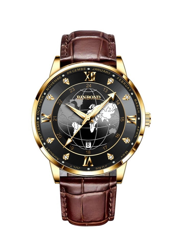 Men's Fashion Business Luminous Waterproof Quartz Watch