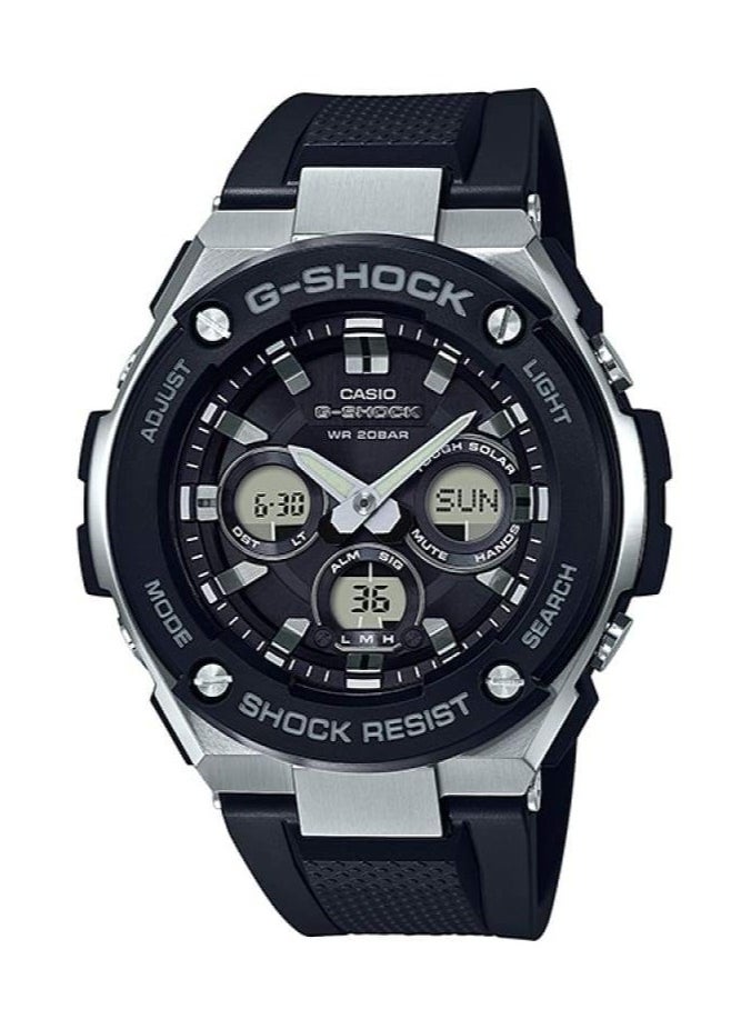 G-SHOCK GST-S300-1ADR G-Steel Analog-Digital Solar Black Men's Watch