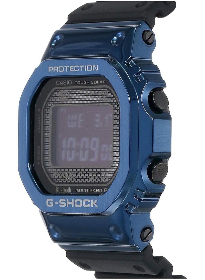 G-SHOCK Bluetooth Digital Black & Blue Mens Watch - GMW-B5000G-2DR