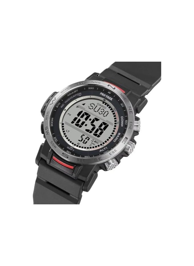 Casio Pro Trek Watch - PRW-35-1ADR Silver Dial, Black Band