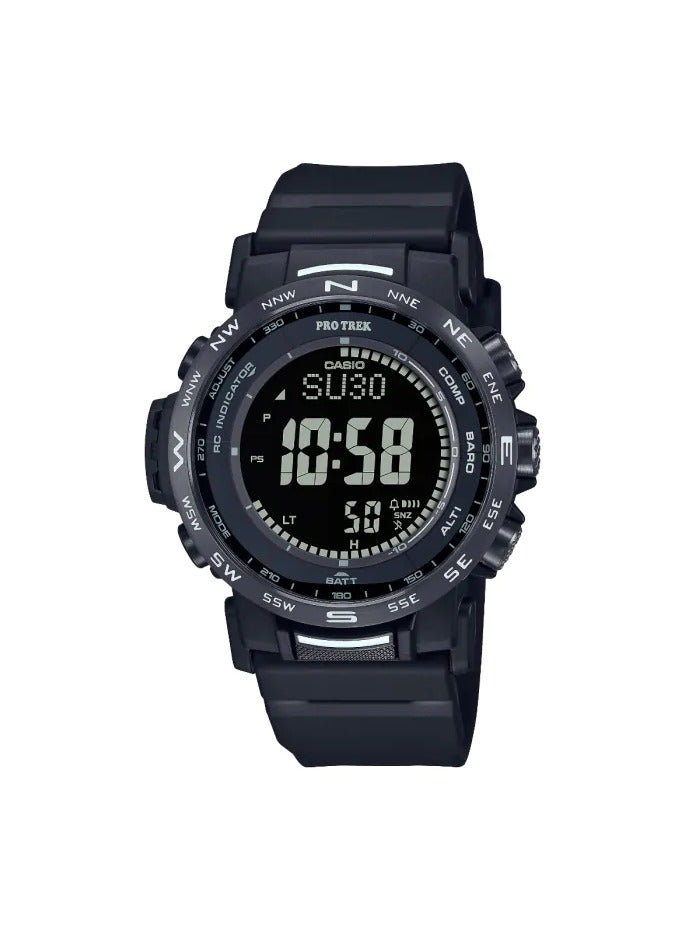 Casio Pro Trek Watch - PRW-35Y-1BDR Black Dial, Black Band