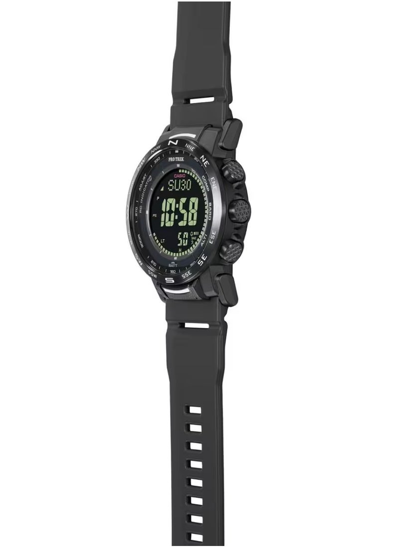 Casio Pro Trek Watch - PRW-35Y-1BDR Black Dial, Black Band