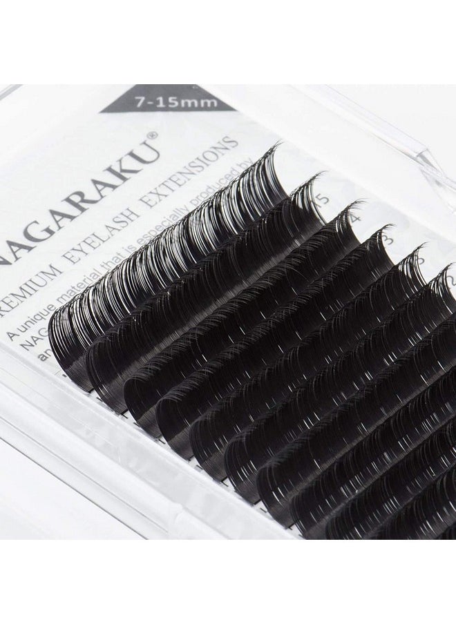 Eyelash Extensions Individual Faux Mink Eyelash False Eyelashe Classic Eyelash Individual Eyelashes (0.15 Thickness, C Curl)