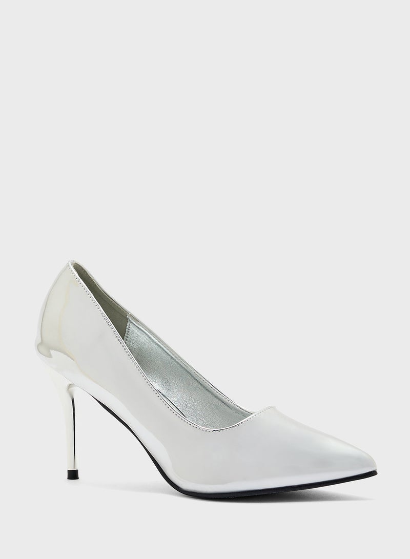 Metallic Pointy Pump