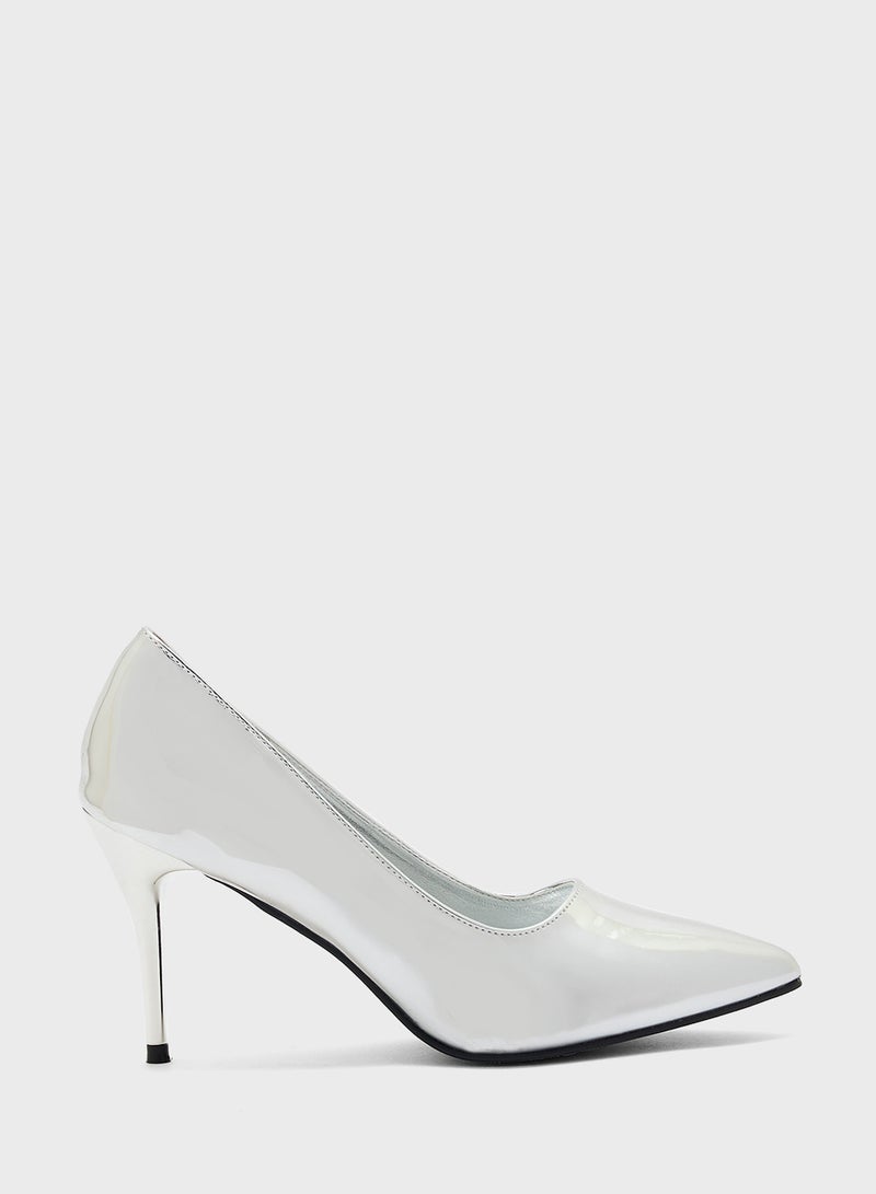 Metallic Pointy Pump