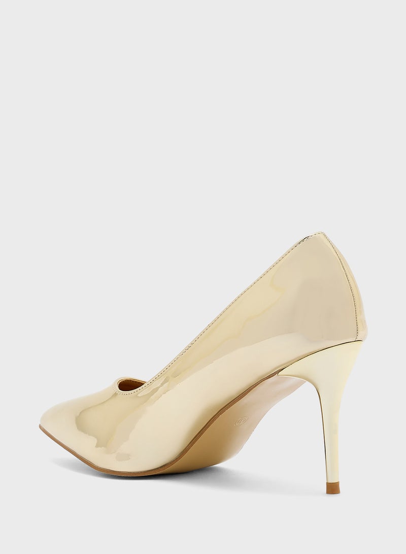 Metallic Pointy Pump