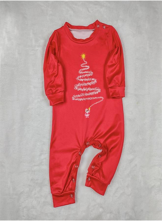 Christmas Tree printed romper for infants