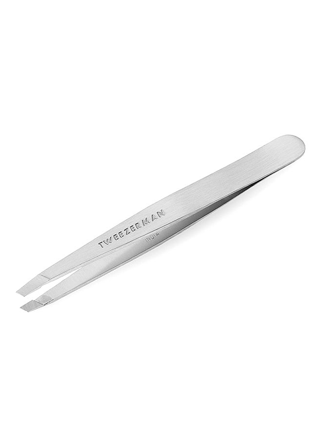 Classic Slant Tweezer Silver