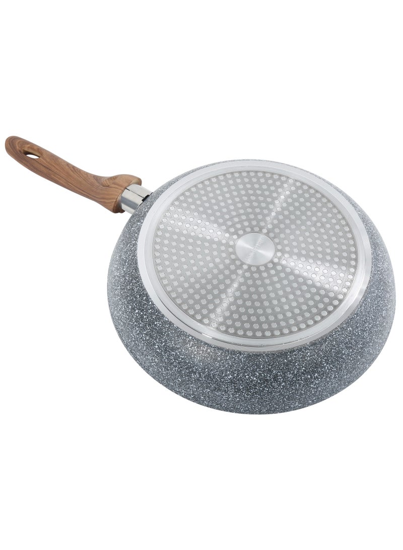 HOMEWAY 24CM MARBLE FRYPAN - FORGED