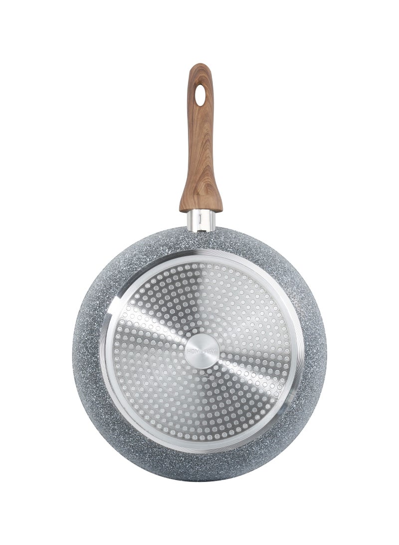 HOMEWAY 24CM MARBLE FRYPAN - FORGED