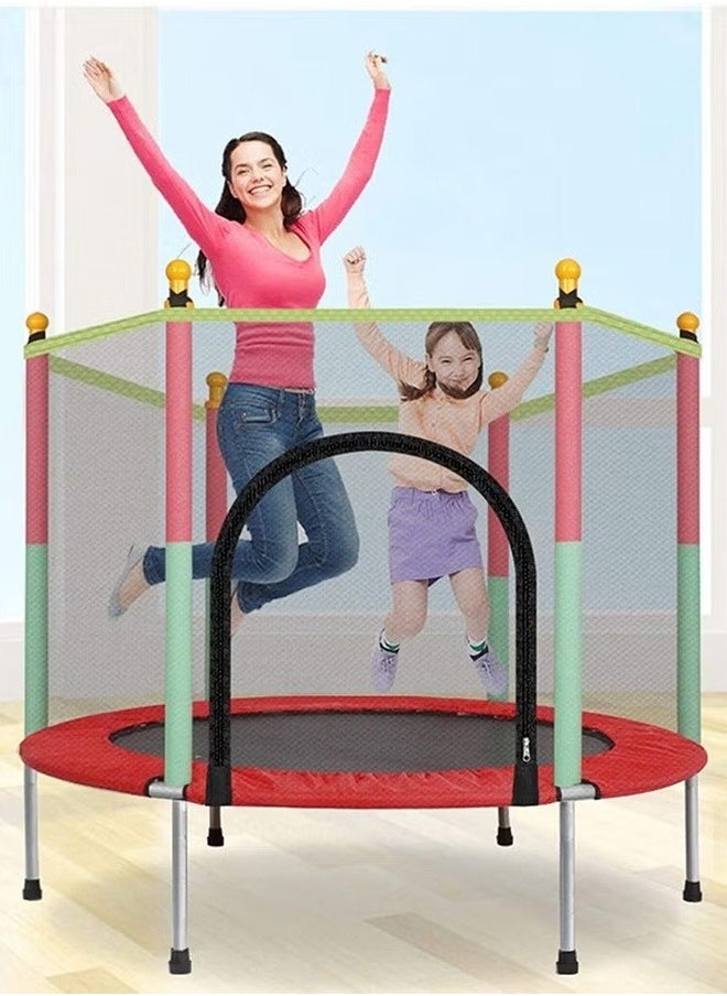 trampoline for outdoor and indoor with a safe and strong mesh for a fun and safe time