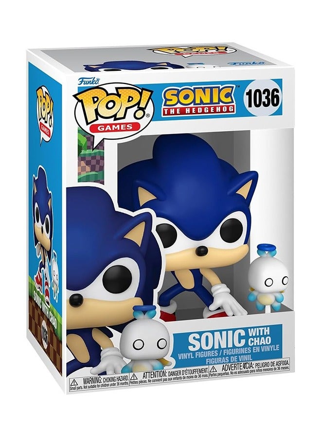 Pop & Buddy! Games: Sonic - Sonic w/Hchaos, Collectable Vinyl Figure - Gift Idea - Official Merchandise - Toys for Kids & Adults - Movies Fans - Model Figure for Collectors and Display