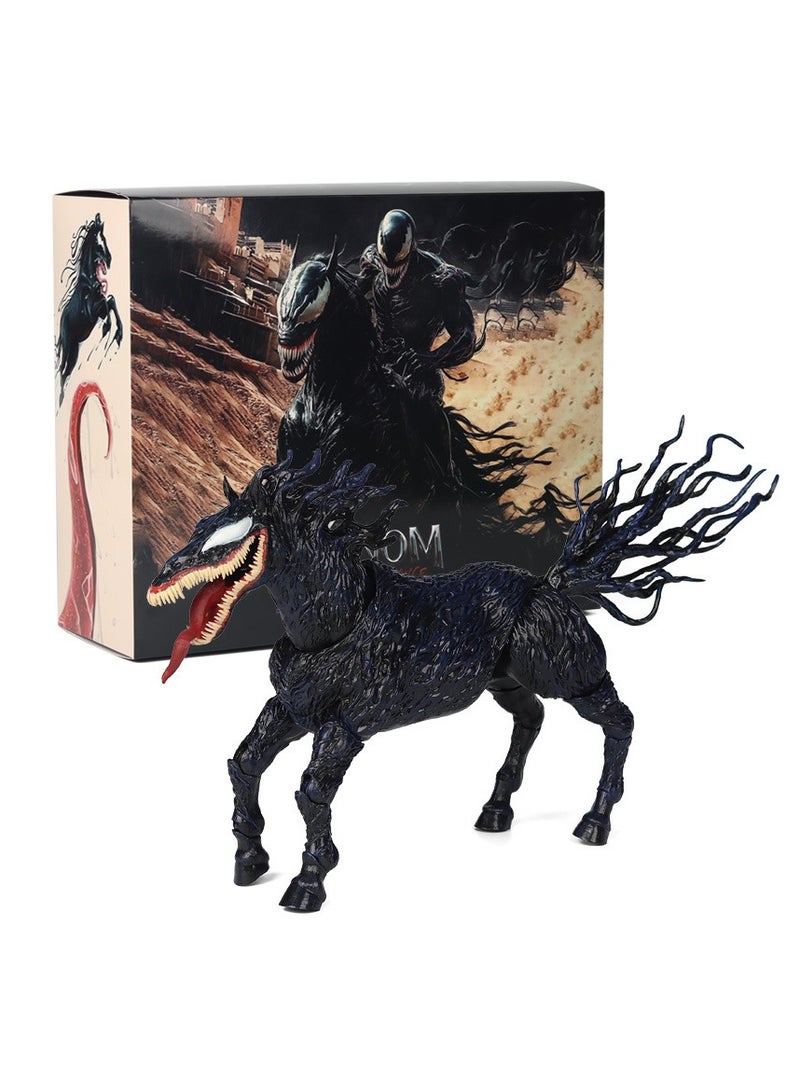 Venom - The Last Dance Jointed Movable Model Toy Movie Peripheral Desktop Ornaments Movie Lovers' Peerless Gift - Venom Horse