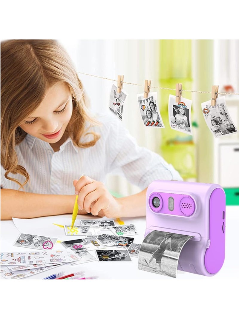 Kids Instant Print Camera | 1080P HD Video Camera for Toddlers | 2.4