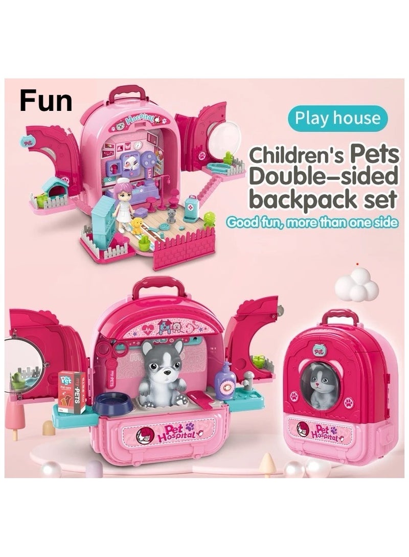 Easy future Children Toy Set Backpack for Toddlers 3-7 Years Old, Kitten