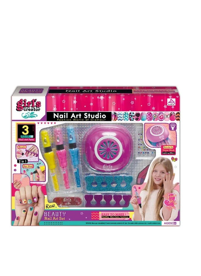 Girl's Creator Nail Art Studio Beauty Kit