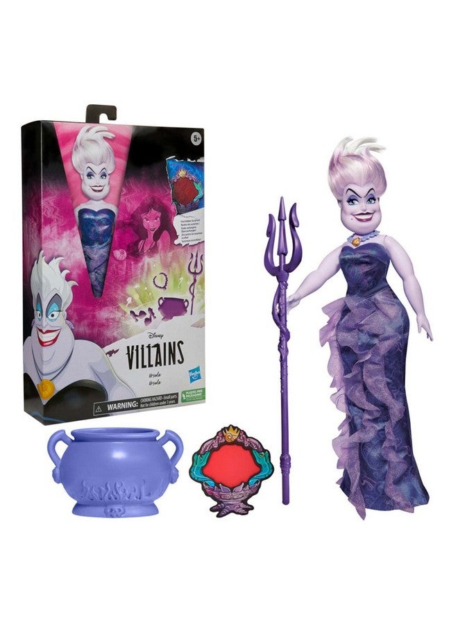 Villains Ursula Fashion Doll Accessories And Removable Clothes Disney Villains Toy For Kids 5 Years Old And Up