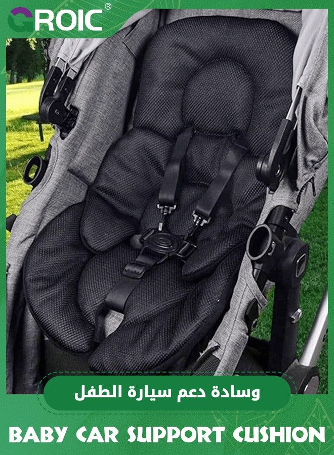 Baby Support Cushion,Infant Car Seat Insert, 3D Mesh Breathable Car Seat Head and Body Supports for Babies, Soft Car Seat Insert Cushion Pad Suit for Infant Car Seats and Baby Strollers