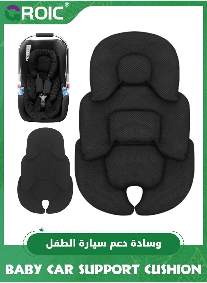 Baby Support Cushion,Infant Car Seat Insert, 3D Mesh Breathable Car Seat Head and Body Supports for Babies, Soft Car Seat Insert Cushion Pad Suit for Infant Car Seats and Baby Strollers