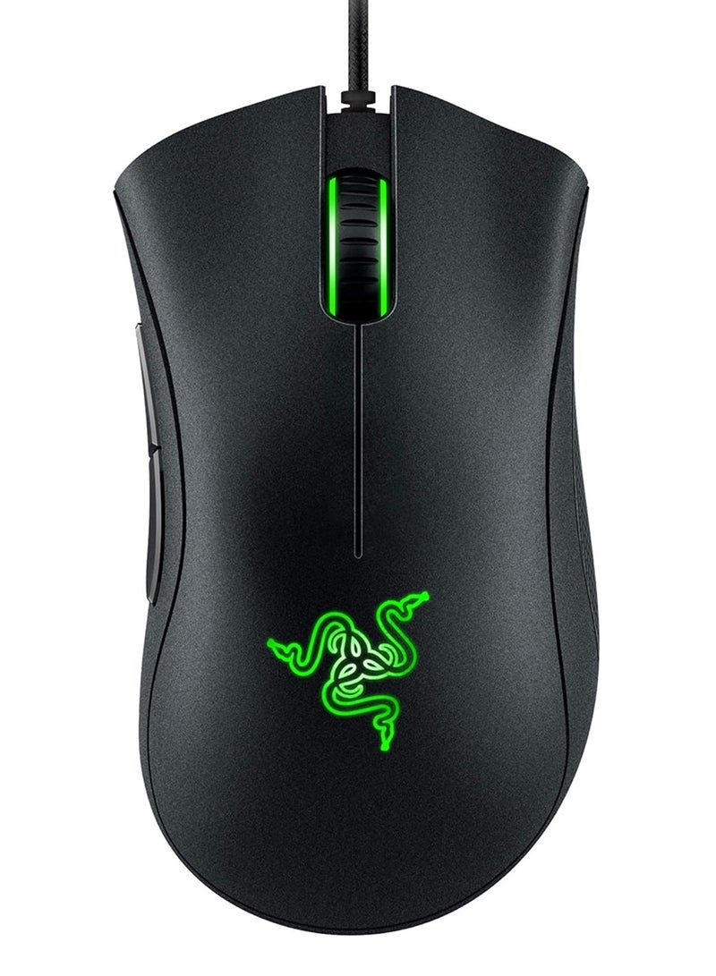 Ergonomic Gaming Mouse with High-Precision Sensor and RGB Lighting - Black Color