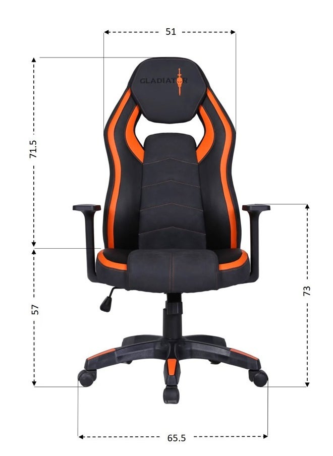 Multifunction High Quality Ergonomic Swivel Adjustable Height Gaming Chair Office Chair Leather High Back Ergonomic Design Comfortable Neck and Lumber Support Armrest Headrest Computer Chair for Home Office 65.5x128.5 cm