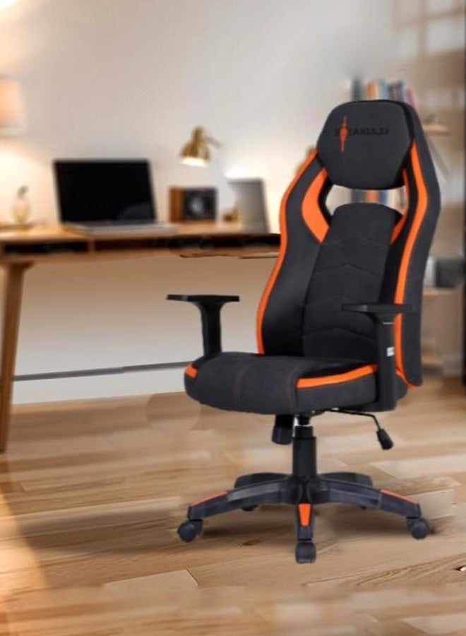 Multifunction High Quality Ergonomic Swivel Adjustable Height Gaming Chair Office Chair Leather High Back Ergonomic Design Comfortable Neck and Lumber Support Armrest Headrest Computer Chair for Home Office 65.5x128.5 cm