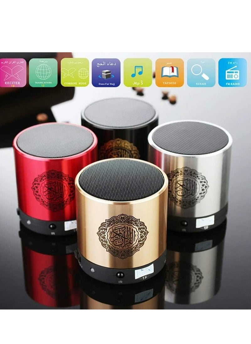 NEW Portable Quran Speaker MP3 Player – 8GB Storage, TF Card Support, FM Radio, with Remote Control for Easy Navigation