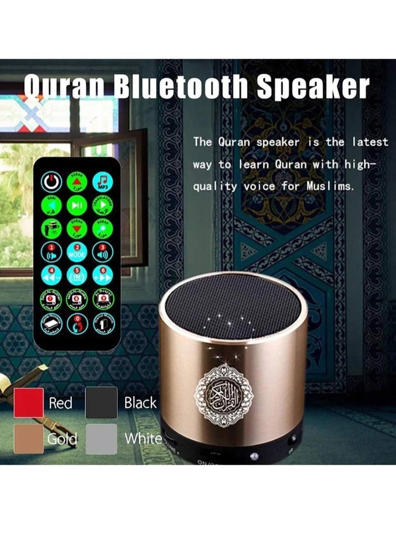 NEW Portable Quran Speaker MP3 Player – 8GB Storage, TF Card Support, FM Radio, with Remote Control for Easy Navigation