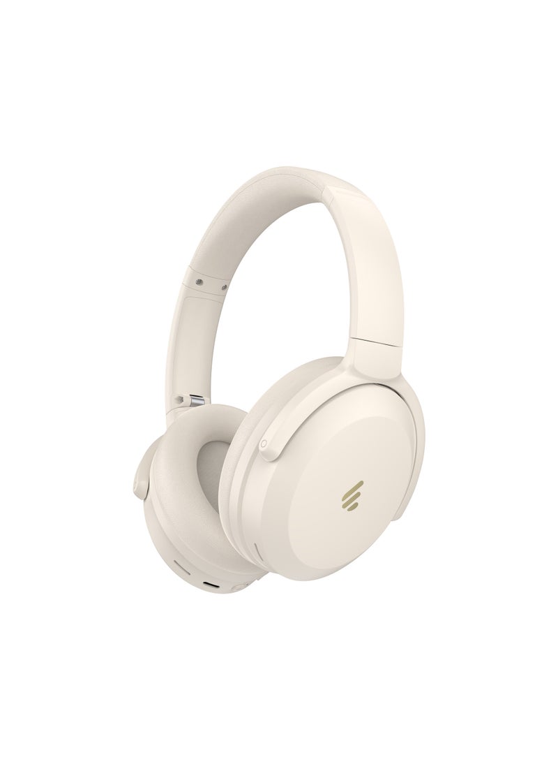 Wireless Over-Ear Bluetooth Headphones – Hi-Res Sound, 40mm Dynamic Drivers, Titanium-Coated Diaphragm, 56H Battery Life, Adjustable Comfort Fit, Ultra-Low Latency Game Mode, Wired & Wireless Use Ivory