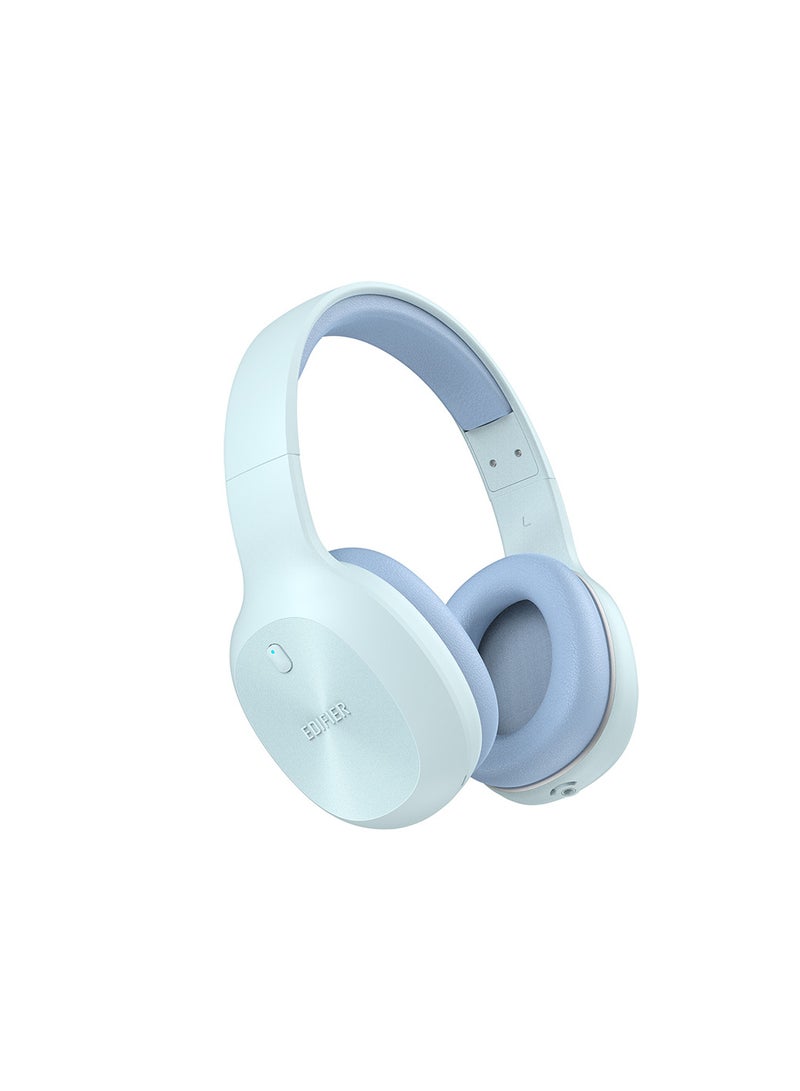 Wireless On-Ear Headphones, 30H Battery, Minimalist design, Powerful Bass, Built-In Microphone, Fast Charge Blue