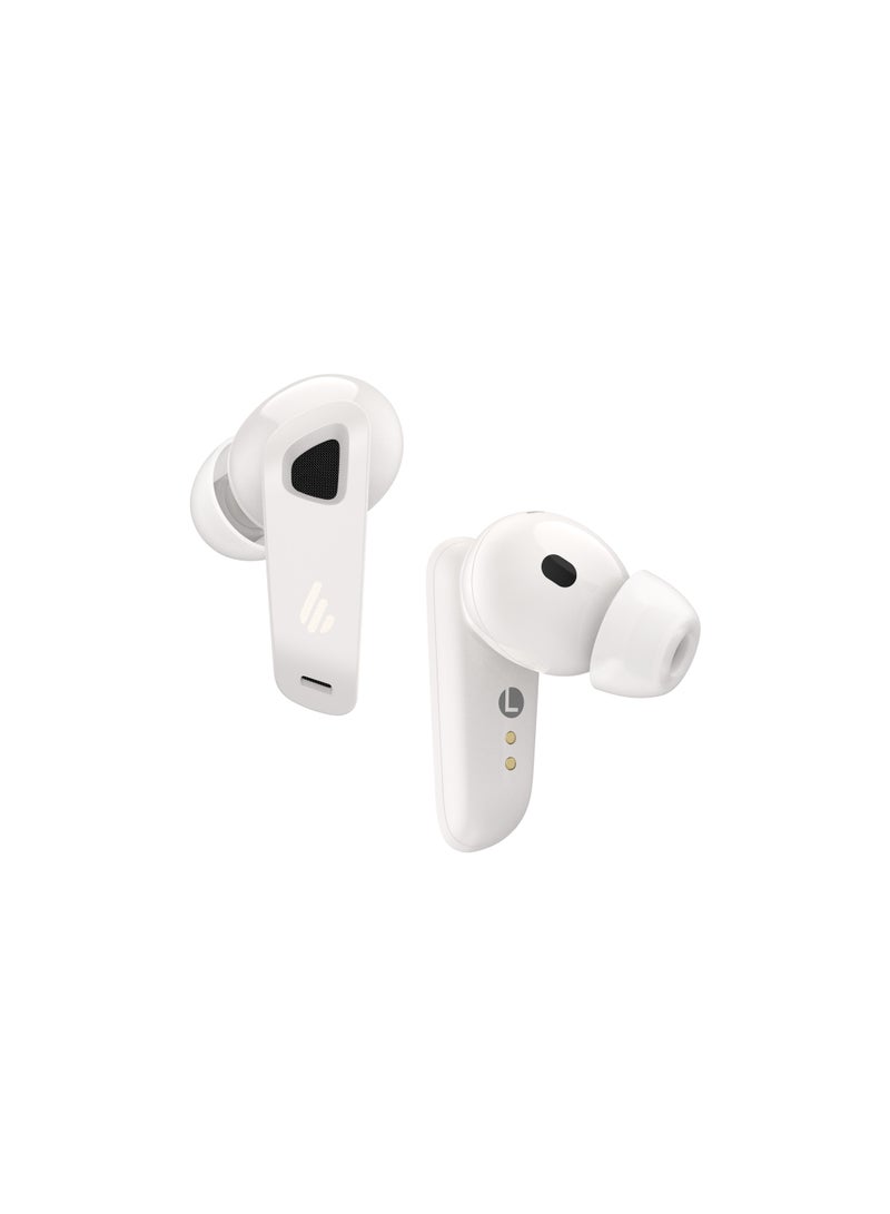 Active Noise Cancelling Bluetooth Earbuds – Spatial Audio, Hi-Res Sound, 22H Playtime, IP54 Water-Resistant, 8 Mics for Clear Calls, Bluetooth 5.3, Fast Charging Ivory