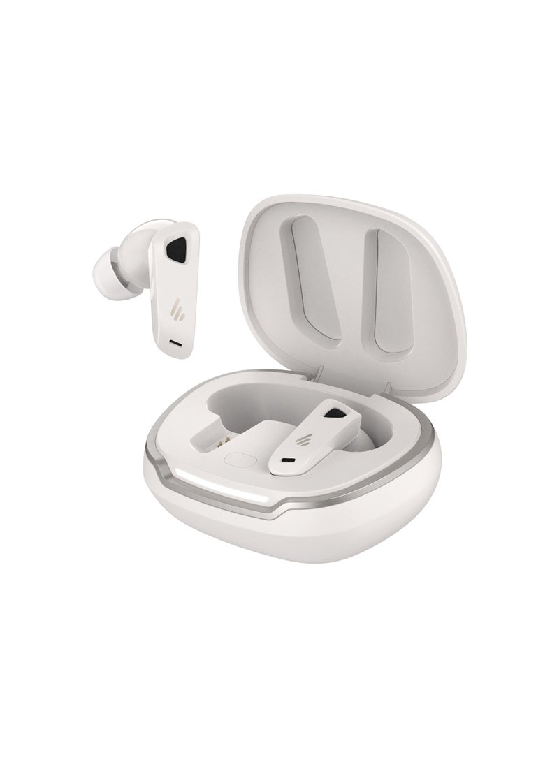 Active Noise Cancelling Bluetooth Earbuds – Spatial Audio, Hi-Res Sound, 22H Playtime, IP54 Water-Resistant, 8 Mics for Clear Calls, Bluetooth 5.3, Fast Charging Ivory