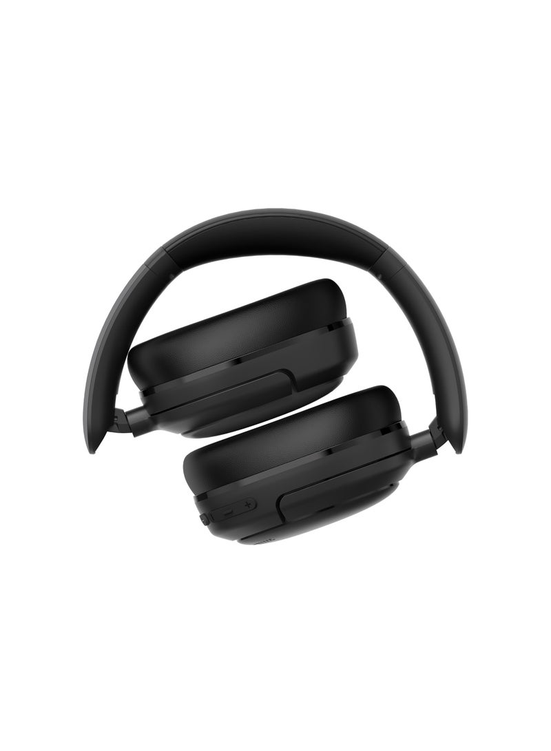 Wireless Over-Ear Bluetooth Headphones – Bluetooth 5.4, Foldable & Lightweight, 45H Battery Life, 40mm Drivers, Low Latency Black