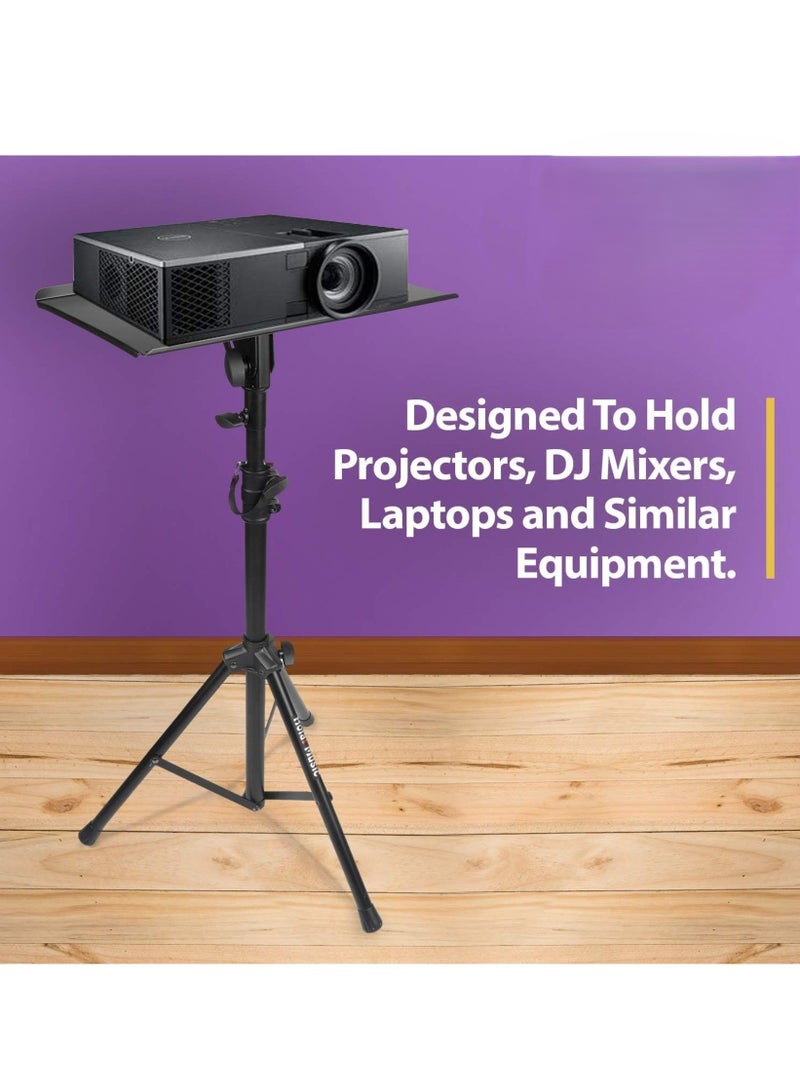 NEW HPS-290B Professional Tripod Projector Mixer Stand – Adjustable Height, Lightweight, and Portable (Black)