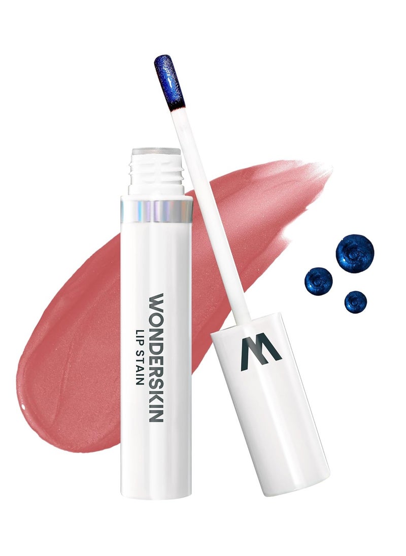 Wonderskin Wonder Blading Lip Stain Peel Off Masque - Long Lasting, Waterproof and Transfer Proof Nude Lip Tint, Matte Finish Peel Off Lip Stain (Whimsical Masque)