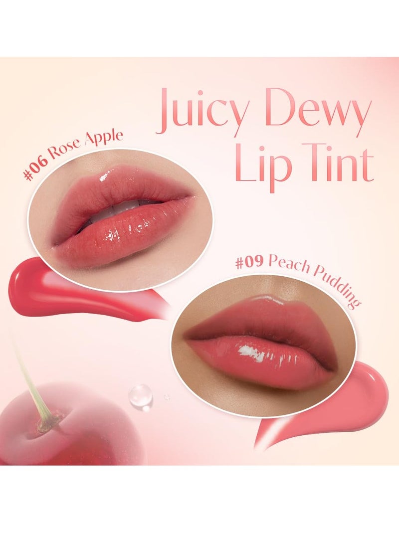 dasique Juicy Dewy Tint Duo Set #06 Rose Apple & #09 Peach Pudding | Gift Cream Blending Cheek Pink Choux