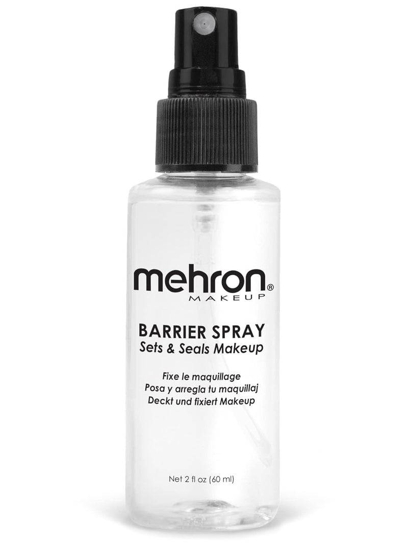 Mehron Makeup Barrier Spray | Setting Spray for Makeup | Makeup Setting Spray for Face 2 fl oz (60 ml)