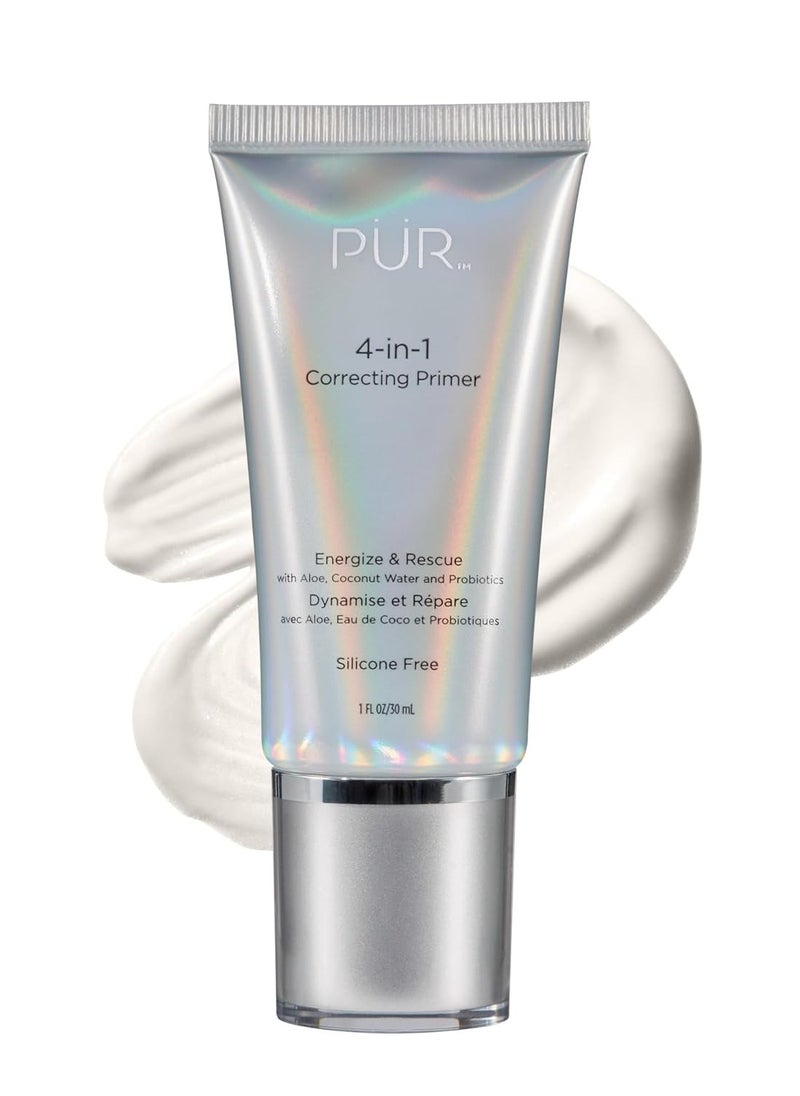 PÜR Beauty 4-in-1 Correcting Primer, Pore Reducer, Makeup Primer, Redness Reducer, Cruelty-Free, Lightweight Formula, Vegan Friendly