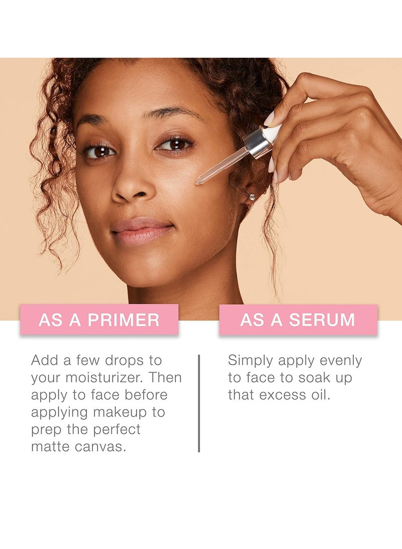 Neutrogena Shine Control Matte Booster Face Primer & Serum, Skin-Mattifying Serum-to-Primer with Rice Protein, Absorbs Excess Oil & Keeps Skin Shine Free, 1.0 fl. Oz