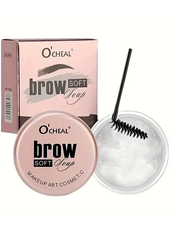 Long-Lasting Waterproof Transparent Eyebrow Gel - Defines and Shapes Brows All Day - Natural, Smudge-Proof, and Easy to Apply Pomade for a Flawless Look