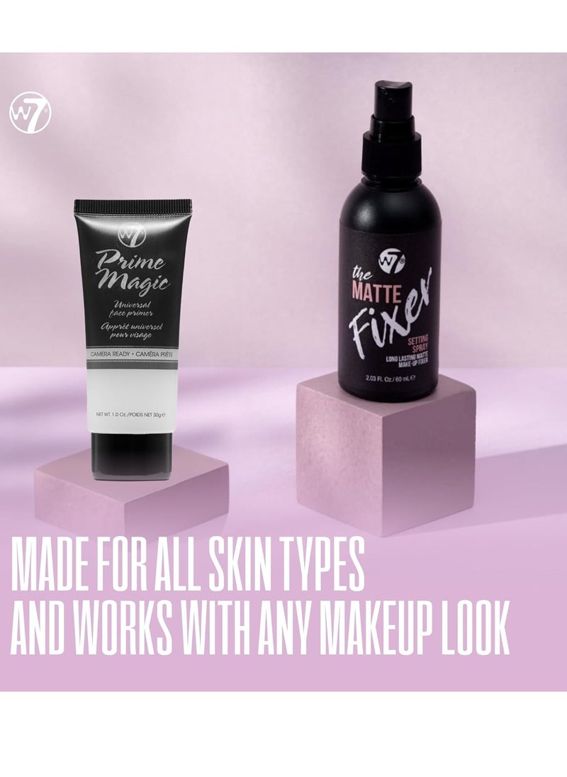 W7 The Fixer Matte Set - Setting Spray & Primer Duo - Natural, Matte Finish