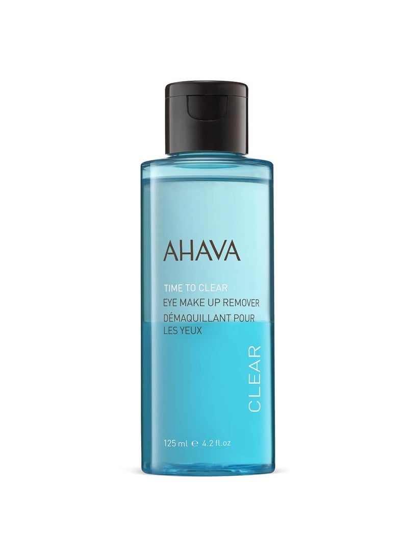 AHAVA Time To Clear Eye Make-up Remover - Bi-phased makeup remover, lifts away waterproof eye makeup, not leaves sticky residue, leaves the eye area tender & smooth, with exclusive Osmoter, 4.2 Fl.Oz