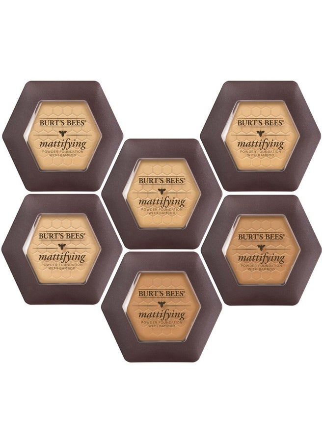Burts Bees 100% Natural Origin Mattifying Powder Foundation, Sand, 0.3 Ounce, Packaging May Vary