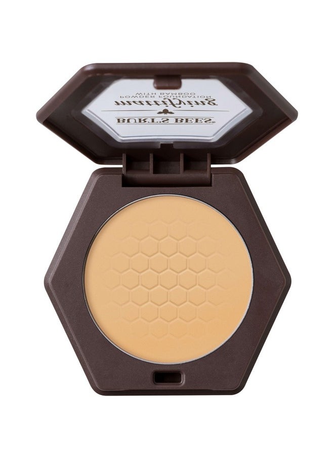 Burts Bees 100% Natural Origin Mattifying Powder Foundation, Sand, 0.3 Ounce, Packaging May Vary