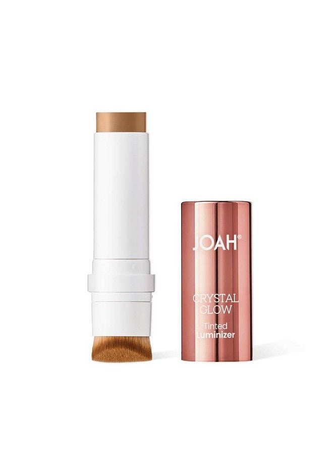 Highlighter Stick Crystal Glow Tinted Luminizer Contour Makeup Crystalide Peptide For Clearer Smoother Looking Skin Builtin Detachable Brush Honey