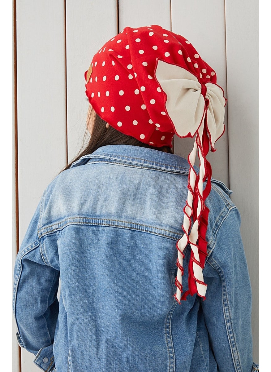 Red White Children's Baby Hat Beanie Soft Cotton Combed Cotton