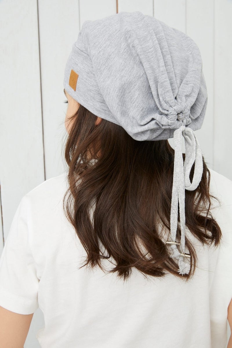 Girl Gray Yarn 4 Season Hat Beanie Buff Soft Combed Cotton